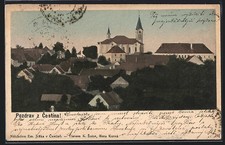 Cestin, Panorama, Postcard 1906