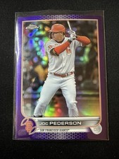2022 Topps Chrome Update Series - Joc Pederson #USC5 Purple Refractor