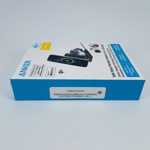 Anker 15W MAX Pocket Sized 3 In 1 Charger MagGo Wireless Charging Station - Picture 5 of 11