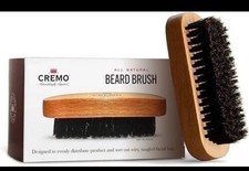 NEW Cremo 100 Boar Bristle Beard Brush With Wood Handle To Shape Style Groom