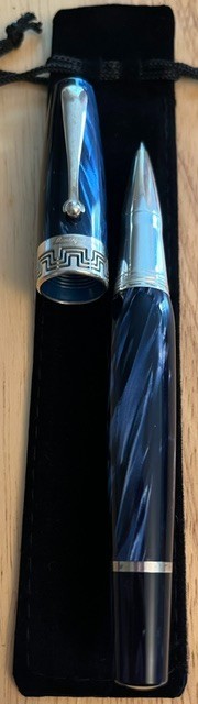 Montegrappa ~ Miya ~ Blue Rollerball Pen ~ Vintage