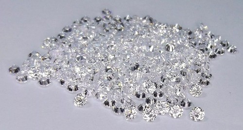 Diamante CVD taglio tondo certificato 1,3 mm colore D VVS2 chiarezza lotto 10 pezzi - Foto 3 di 8