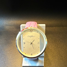 Magnolia Silver Jewellery Women’s Quartz Analog Watch Purple Leather Strap