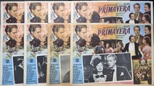 MAYTIME JEANETTE MACDONALD NELSON EDDY JOHN BARRYMORE LOBBY CARD SET NEVER USED