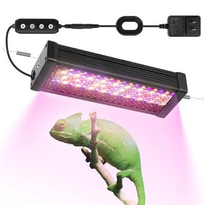 Reptile UVB LED Light Full Spectrum,18W UVA/UVB LED Reptile Light for Bearded...