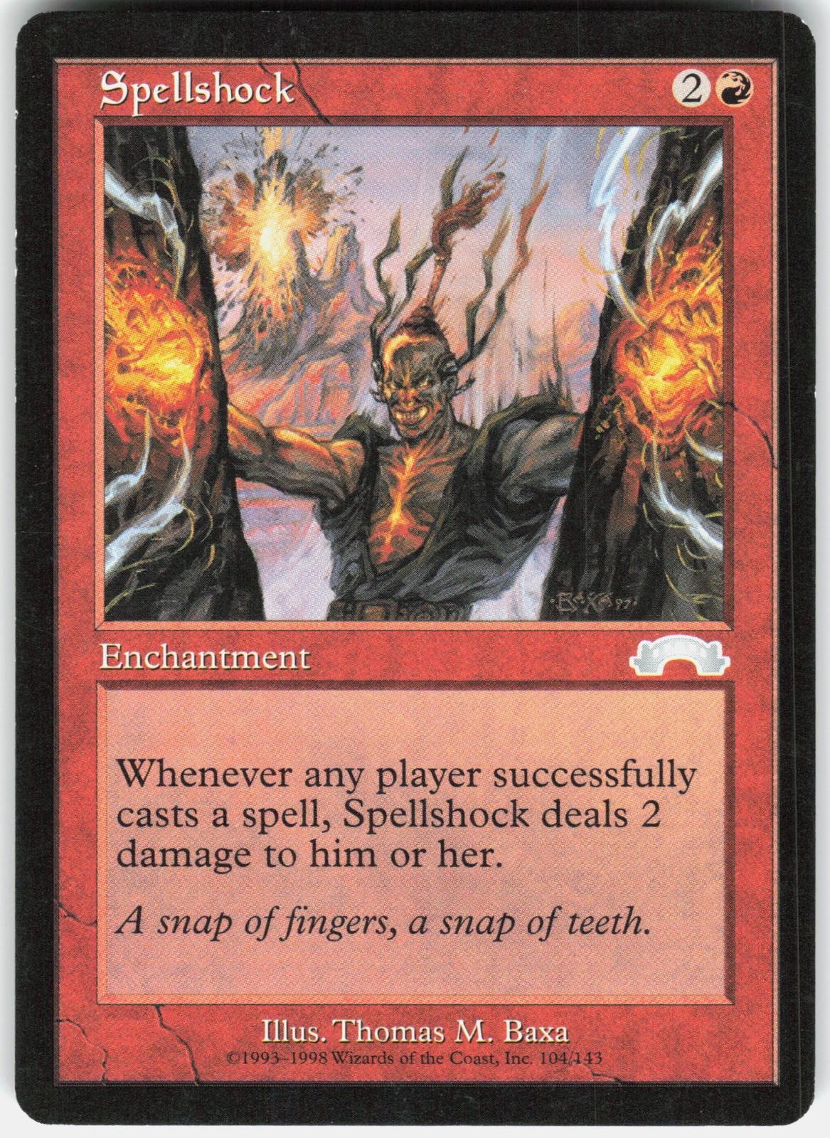 Spellshock 104 Uncommon Exodus Magic: The Gathering Lightly Played