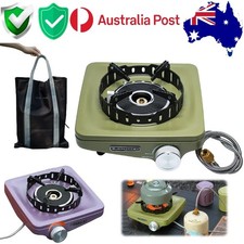 Butane Stove Portable Safe Outdoor Camping Hiking Cooking With Carry Bag Gift AU