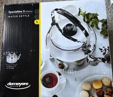 DEMEYERE Belgium Stainless Steel Tea Kettle 6.3QT NEW