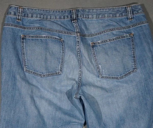 WL13451 FANTASTIC *****TALBOTS***** STRAIGHT LEG WOMENS BLUE JEANS sz16 REGULAR - Image 4 of 4