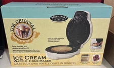 Ice Cream Waffle Cone Maker By Restaurant Classics NEW White Non Stick