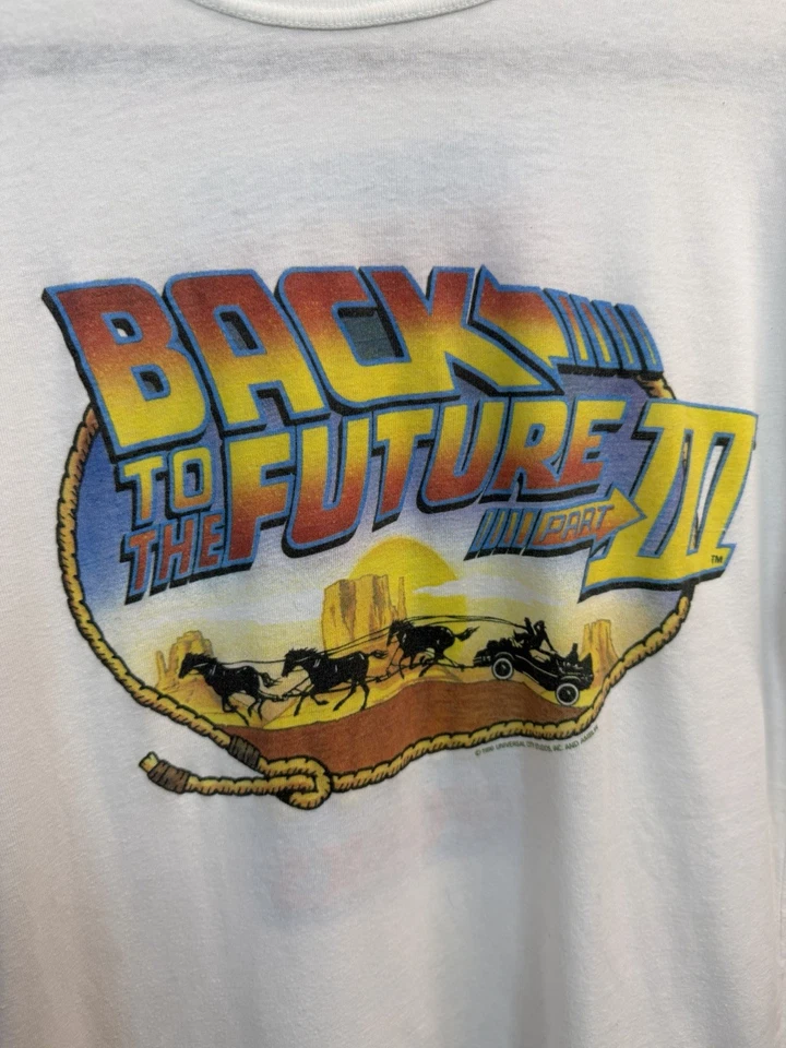 Camisa Vintage Regreso al Futuro 3 1990 Grande  Foto 2 de 4