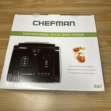 Chefman Deep Fryer 2liter RJ07 Black Removable Basket New In Box