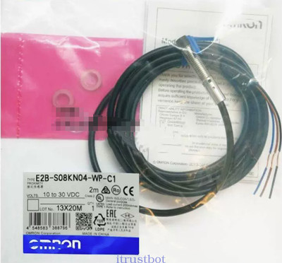 1PC New Omron E2B-S08KN04-WP-C1 Proximity Sensor E2BS08KN04WPC1