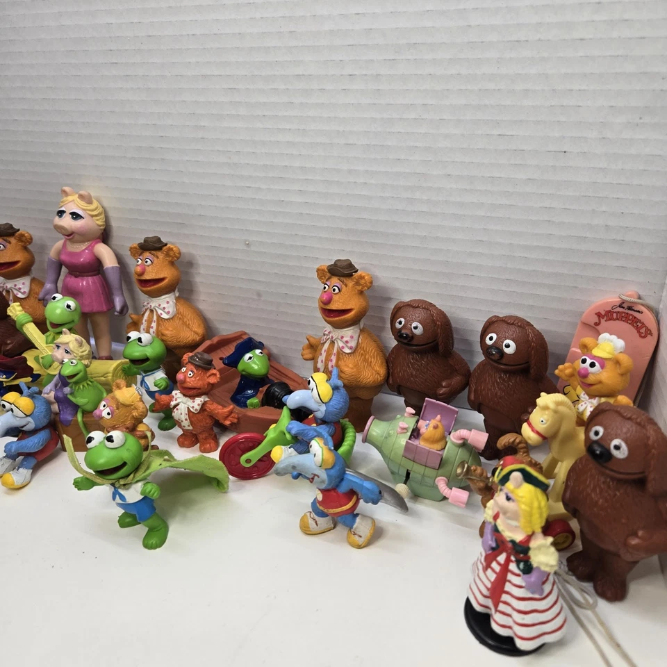 Lote De 25 Figuras PVC Miss Piggy Gonzo Vintage Años 70 80 Jim Henson Muppets 2" Foto 2 de 4