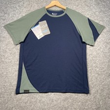 Montane Terra T Shirt Unisex Small Navy Merino Wool Blend Made in Europe BNWT.