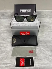 RAY BAN | NEW | NEW WAYFARER MEDIUM | 2132 622 - 55 | MATTE BLACK | GREEN