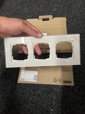 GIRA Esprit Abdeckrahmen 3-fach Glas Wei&szlig; 0213 12 &ndash; Original