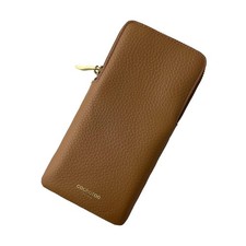 Leather Sunglasses Case Soft Zipper Eyeglass Pouch for Women Men