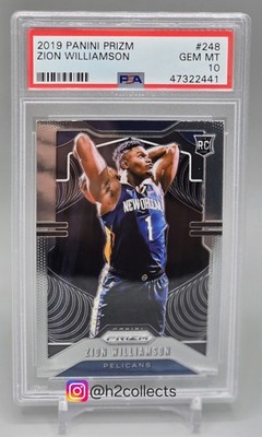Zion Williamson RC ROOKIE 2019-20 Panini Prizm #248 PSA 10 Gem MINT