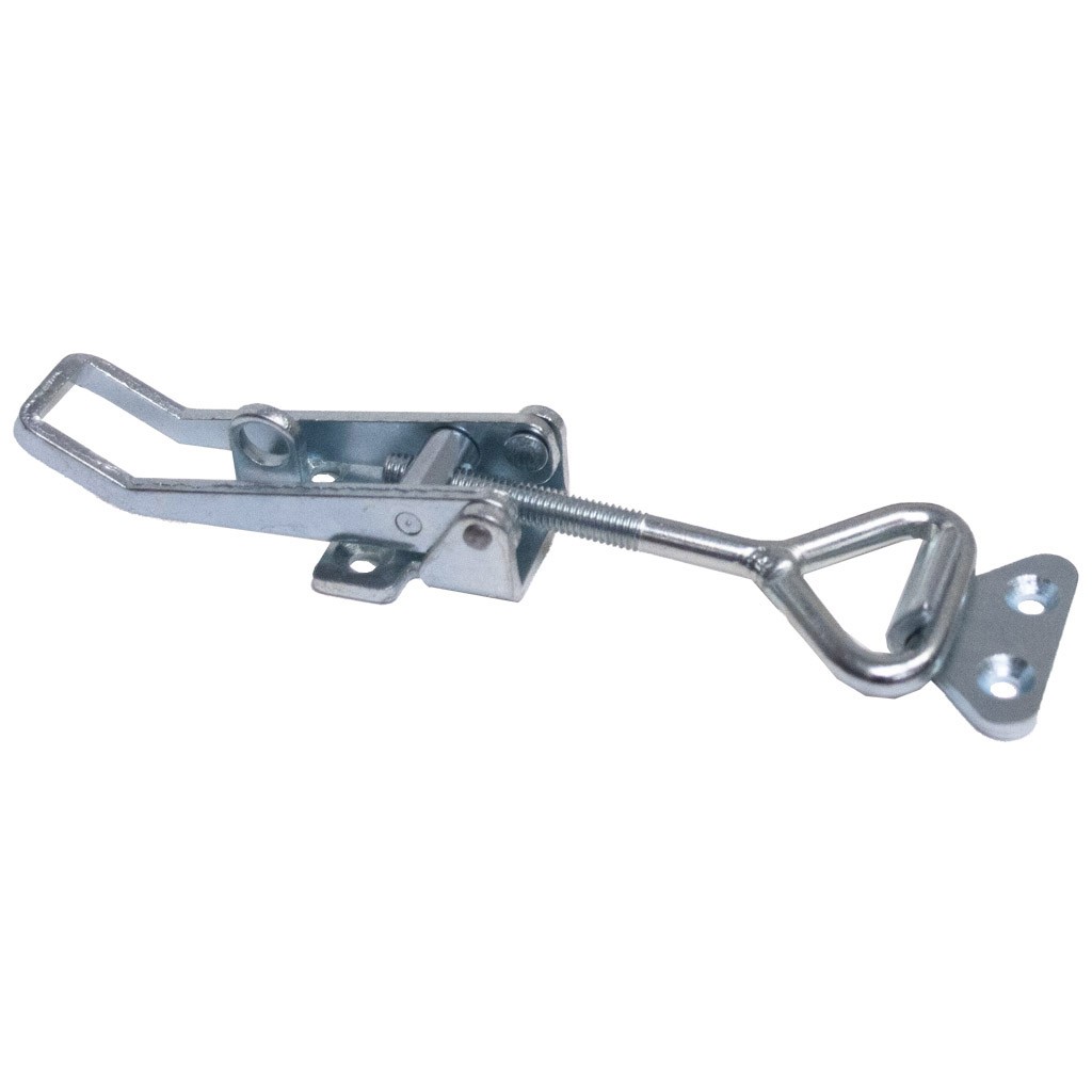 Small over-centre catch with receiver - Zinc