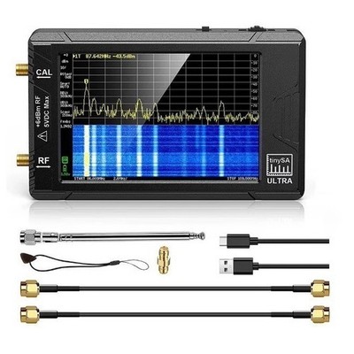 New 4'' LCD ULTRA Plus ZS406 100K-5.4GHz Handheld Tiny Spectrum Analyzer