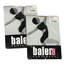 2 Pairs - NEW Balera Suntan Tights Style T99 Ballet Adult Womens Size MA