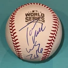 TOM RICKETTS (Cubs) Signed Official 2016 WORLD SERIES Baseball Beckett w/ Inscr