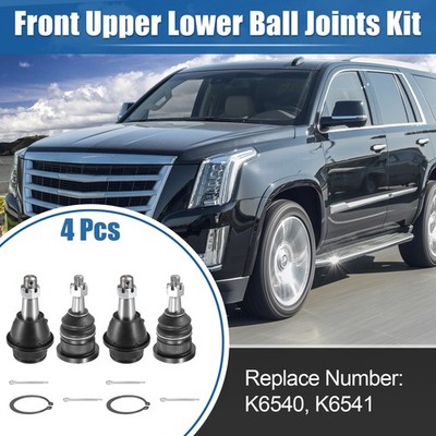 4 Pcs Front Upper Lower Ball Joint No.K6540/K6541 for Cadillac Escalade EXT