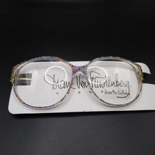 Diane Von Furstenberg DVF Women's Oval Eyeglass Frames LBM 59/15/140 Multi-Color