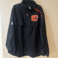 Fanatics Authentic Pro NHL Calgary Flames Full-Zip Coaches Jacket Men's 2XL NWT