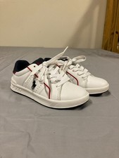 Polo Ralph Lauren Heritage Court III Athletic Sneakers Boys Youth White - 12