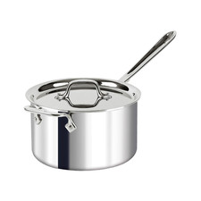 All-Clad D3® Tri-Ply Stainless-Steel 4-qt Saucepan with lid
