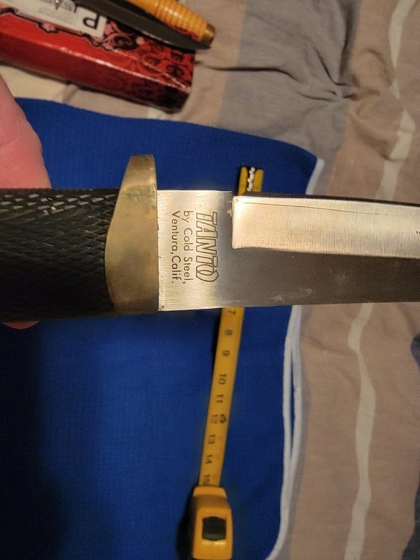 Vintage 1st Edition Cold Steel Tanto Seki Japan Hattori w/ Sheath New in Box