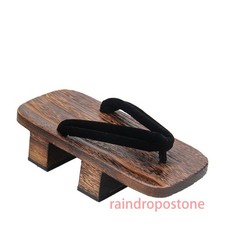Mens Summer Japanese Wooden Slippers Clogs Geta Flip Flops COS Samurai Shoes