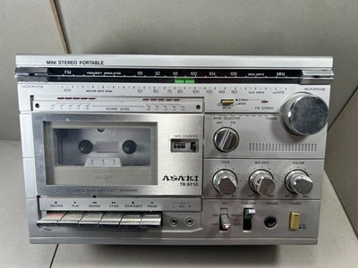Asaki TR 9710 Tragbares Stereo Radio Kassettenrecorder 80er-90er Jahre