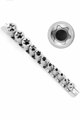 11Pc Female E Torx External Star Socket Set E4 - E20