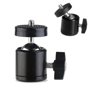 360° Kugelkopf Adapter 1/4'' Stativkopf Foto Kamera Zubehör Kugelgelenk Stativ 