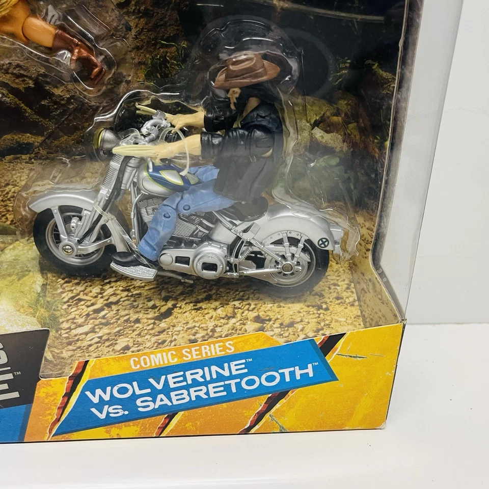Sabretooth Vs Wolverine Motocicleta X-Men Origins Universo Marvel 3.75” TRU Set Foto 3 de 4