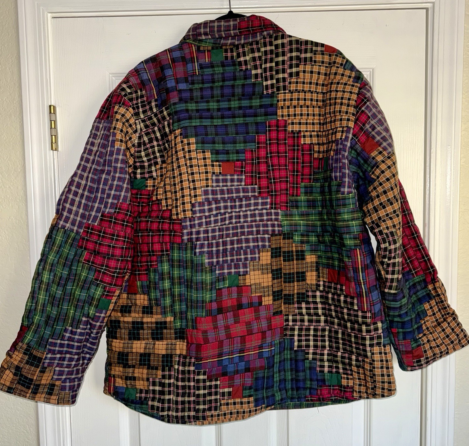 PATCH MAGIC Patchwork Quilted Reversible Flannel … - image 7