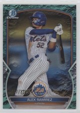 2023 Bowman Chrome Prospects Aqua Lunar Crater Refractor 47/125 Alex Ramirez nr5