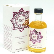 REN Clean Skincare Moroccan Rose Otto Bath Oil, 110 mL/4.08 Oz.