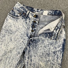 Vintage Levi  s 501 Jeans Women 9 Fit 26x32 Acid Wash 1989 Button Fly 80s Blue