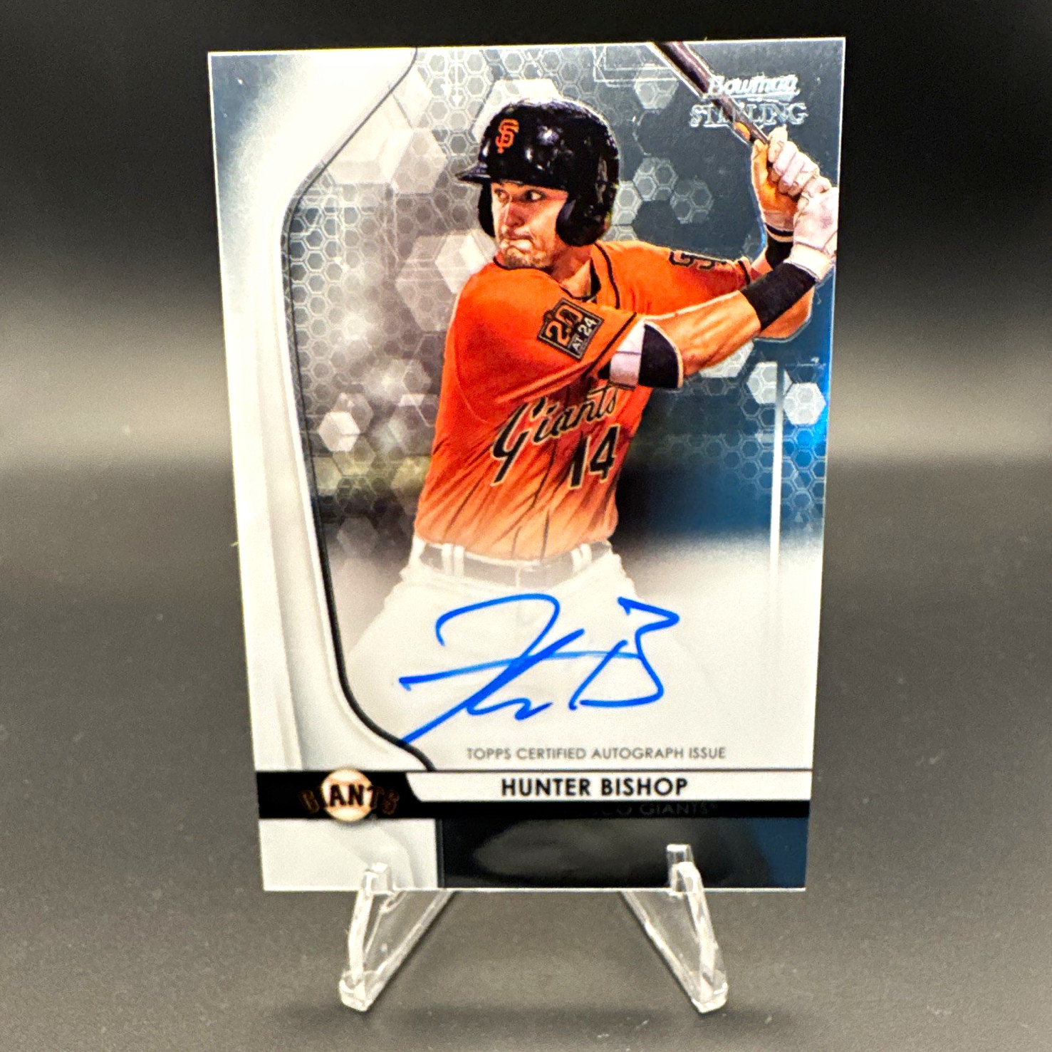 Topps 2020 Bowman Sterling Hunter Bishop Giants Autograph Prospect Auto BSPA-HB