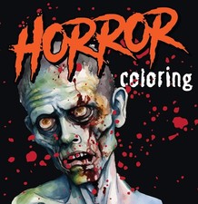 Horror Coloring Each Coloring Page Is Accompanied by a Horror-Themed Poem, Book