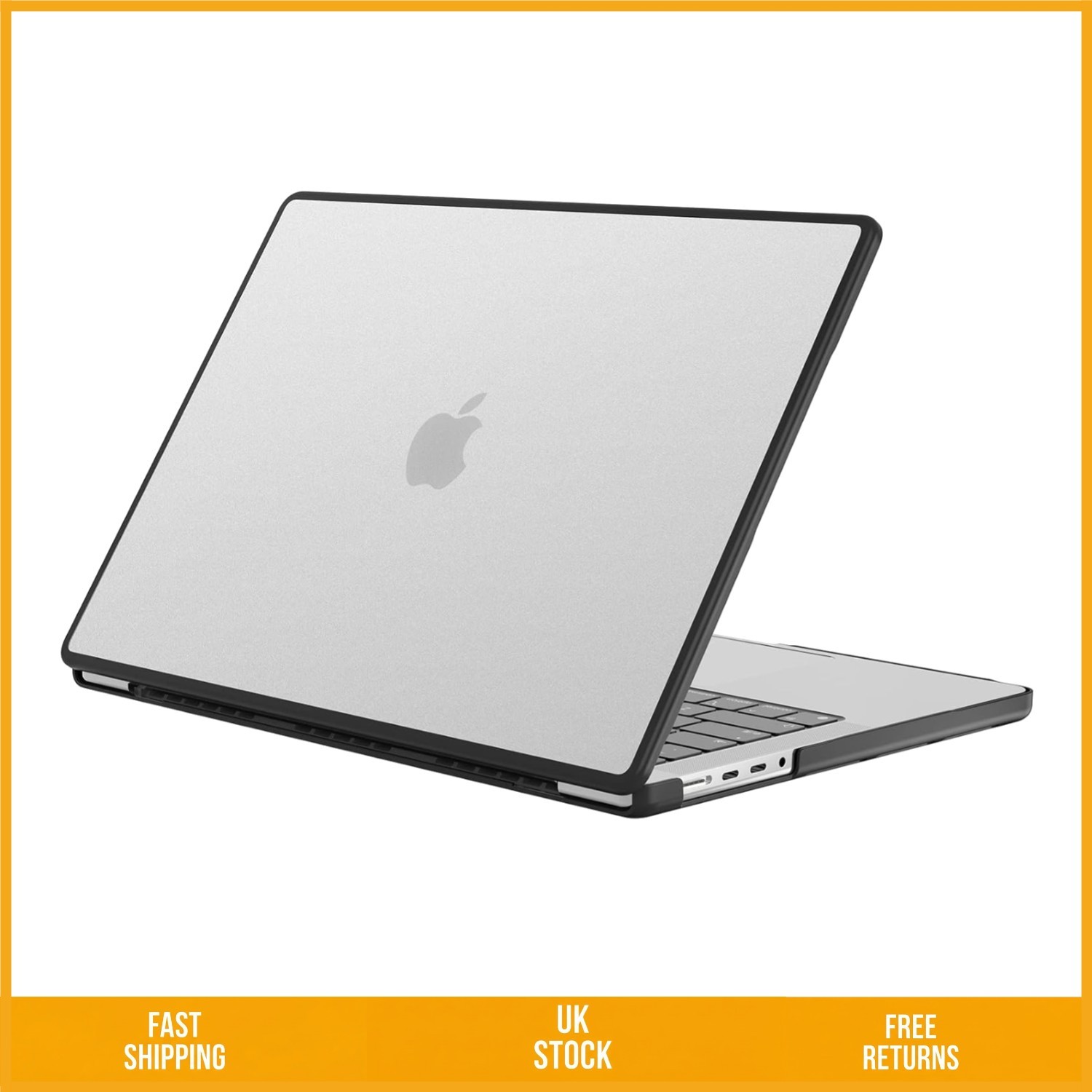 Sleek Shockproof Bumper Matte Frosted Protective Laptop Case MacBook Pro 16in