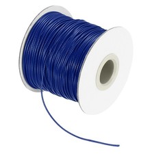 Waxed Cord 1mm Waxed Thread 87 Yard Wax String Leather Cord Dark Blue
