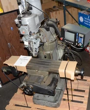 Bridgeport Vertical Milling Machine DRO CNC Acu-Rite X&Y Servos & Power Drawbar