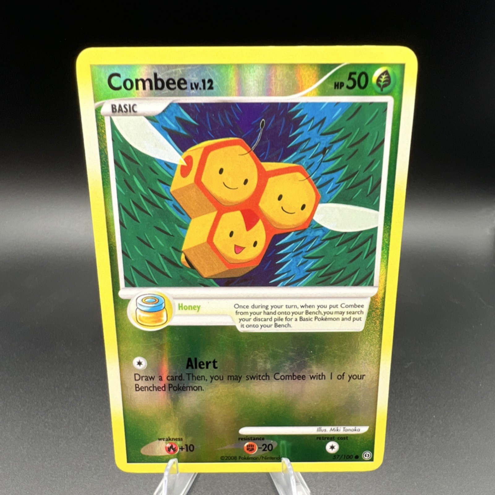 Pokémon TCG Combee 57/100 Stormfront Common Reverse Holo Basic 50 HP Eng