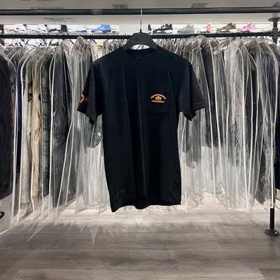 Chrome Hearts Cemetery Crosses Tee Black Orange (Lightly Used)