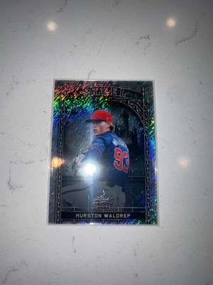 2024 Leaf Trinity Steel Hurston Waldrep #S-38 Atlanta Braves 1/10 First On Print